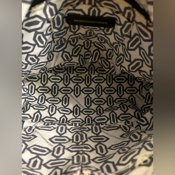 Rebecca Minkoff Yellow Leather Satchel Handbag Gold Hardware Double Handles - Picture 8 of 11